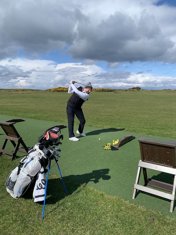 Randy Golfing in Scotland