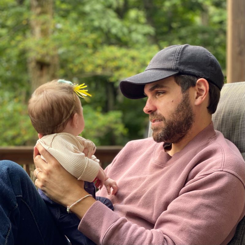 Zachary With a Friend's Daughter