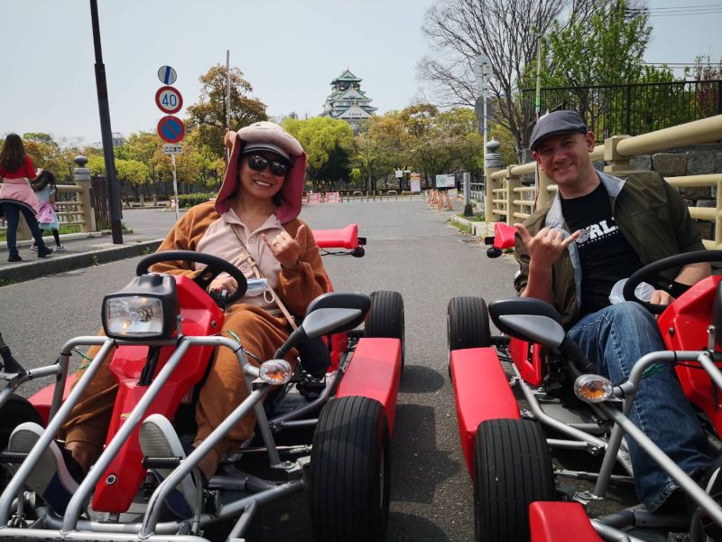 Riding Go Carts in Japan
