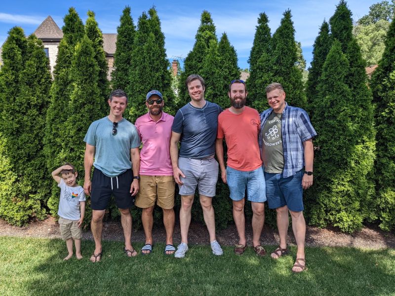 Matt & His Friends From College With the Next Generation!