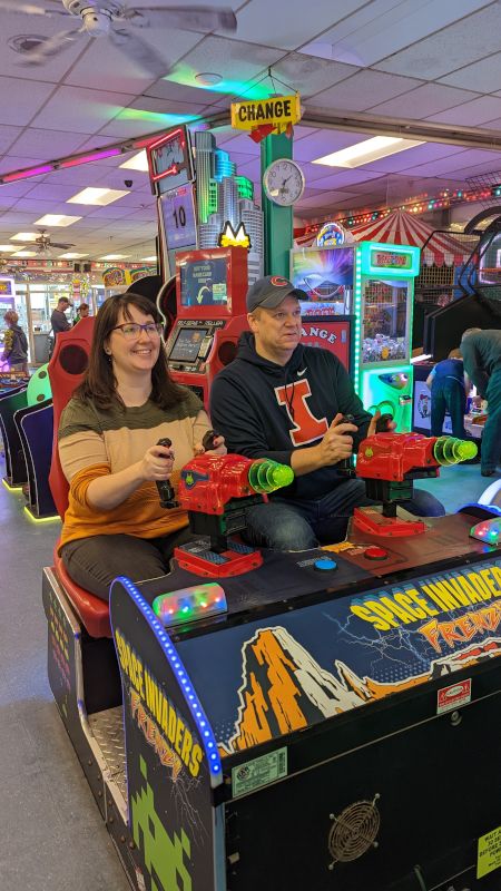 Playing Space Invaders at the Arcade