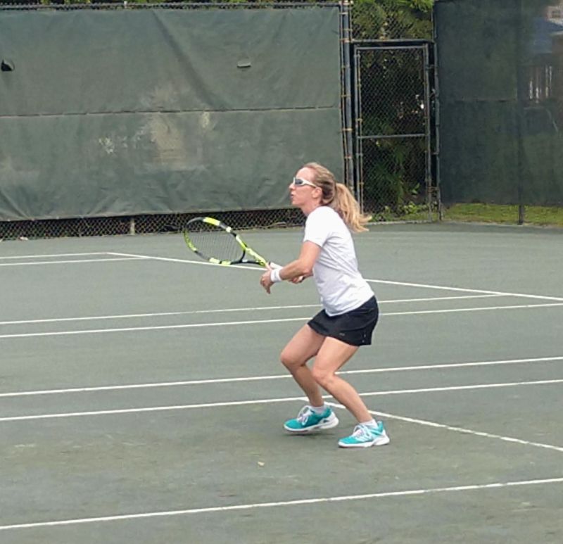 Mary-Kathryn Never Turns Down a Chance to Play Tennis