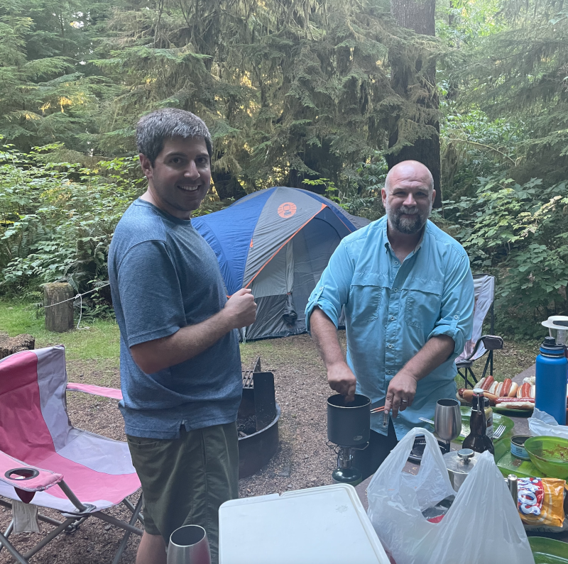 Cooking up some chili with Andy in the Olympics