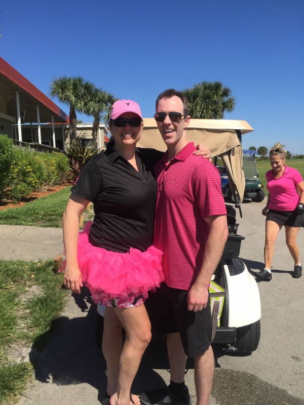 Volunteering at a Susan G. Komen Golf Tournament