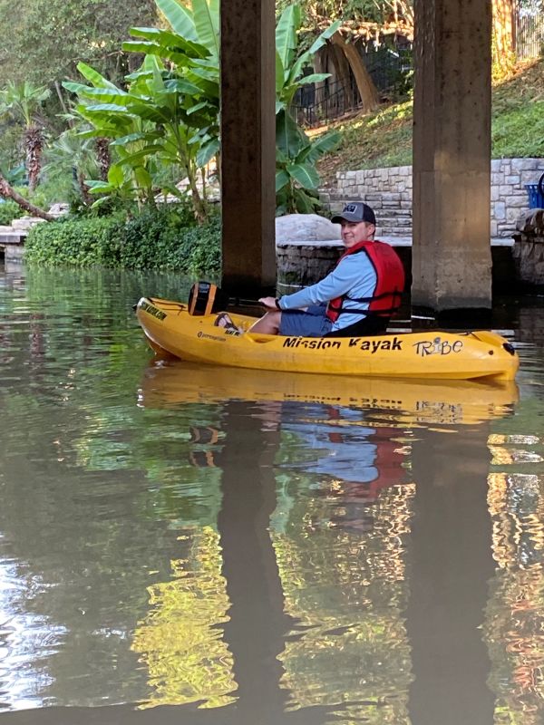 Andrew Kayaking in San Antonio