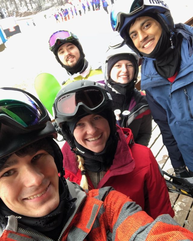 Skiing With Friends & Family