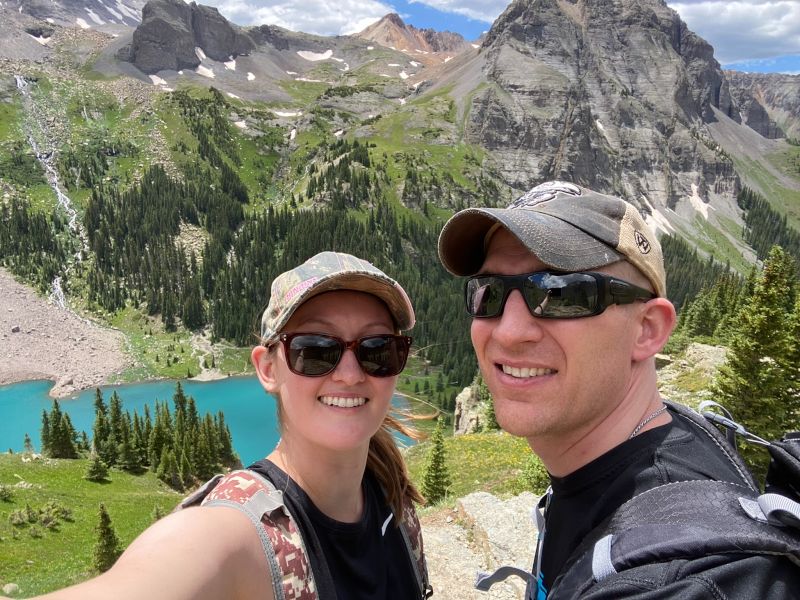 Hiking to Blue Lakes in Colorado