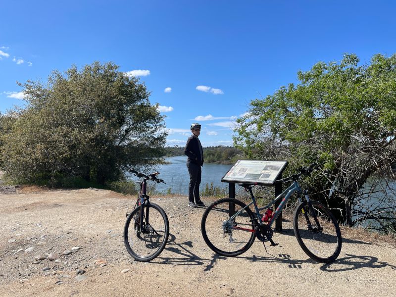 Biking Down the River Trail