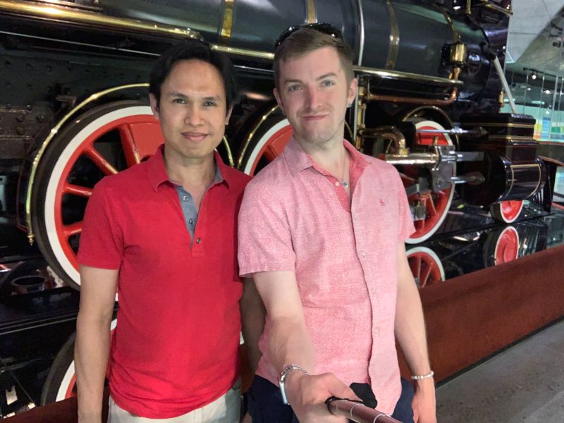 Exploring the Train Museum