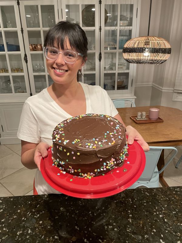 Baked a Cake in Our Kitchen