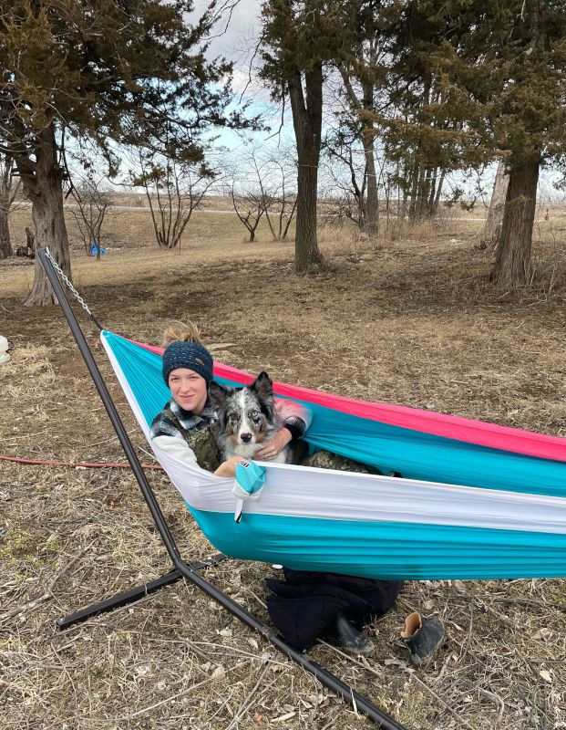 Hammocking With Waylon in the Spring