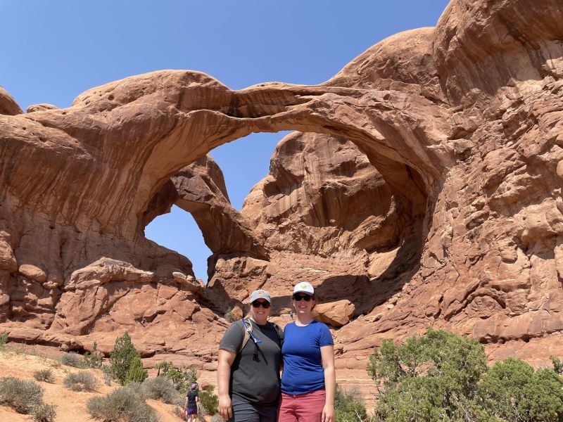Hiking at Arches