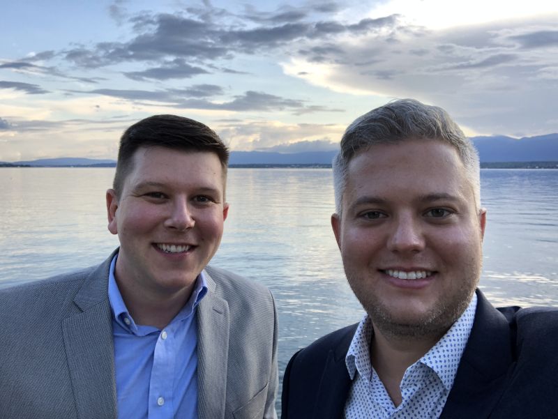 All Dressed Up for Dinner During Our Trip to Seattle