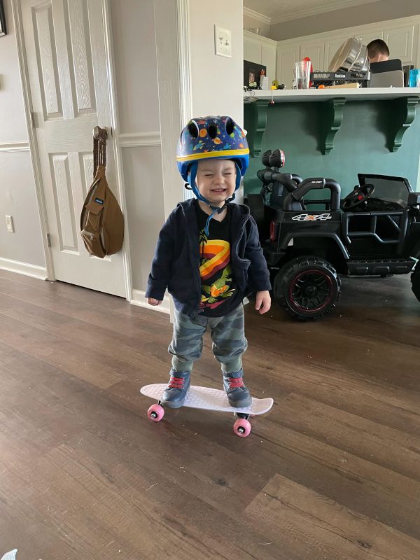 Elijah's First Skateboard