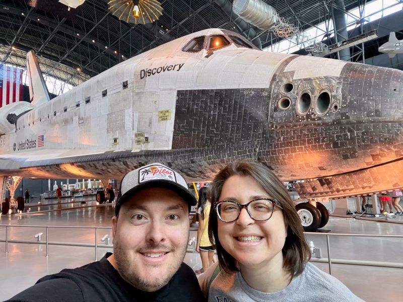 Space Shuttle Discovery in Washington, D.C. 