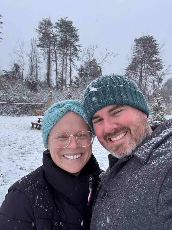 All Smiles During the First Snow of the Year