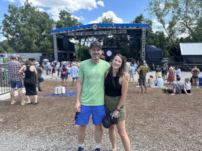 At a Bluegrass Festival in Asheville