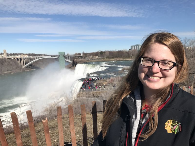 In Front of the USA Side of Niagara Falls