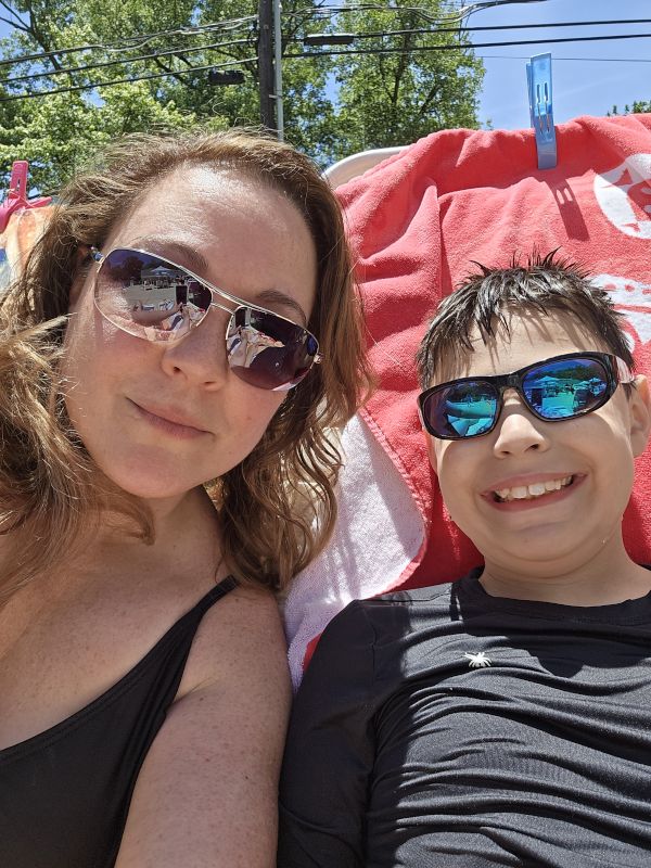 Poolside With Our Nephew