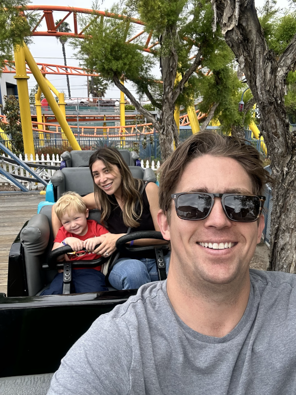 Declan's First Rollercoaster Ride