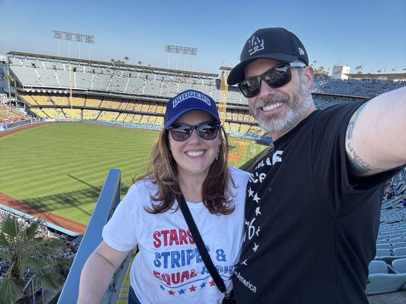 At a Dodger Game