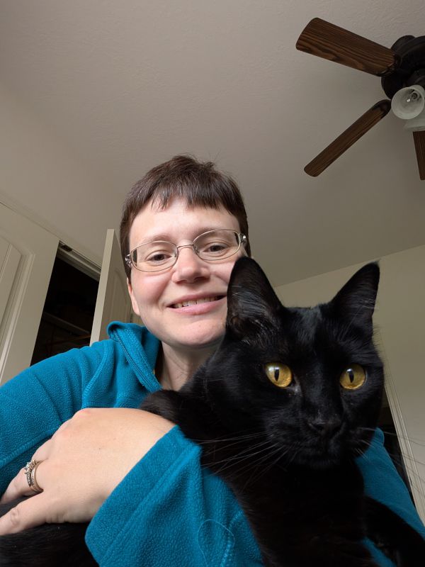 Karen With Our Cat, Sophie