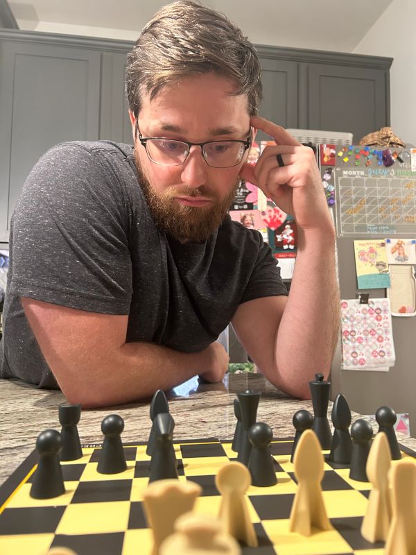 Nick is a Pro at Chess