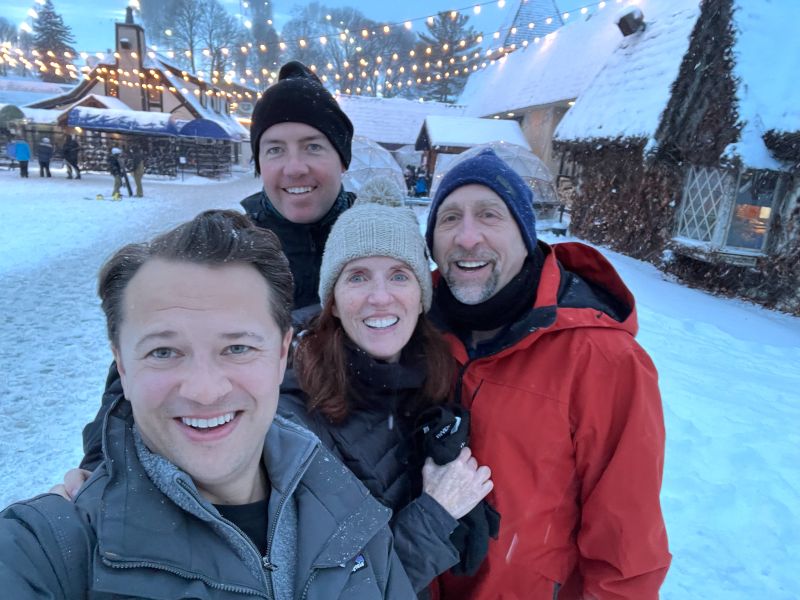 Skiing With Friends