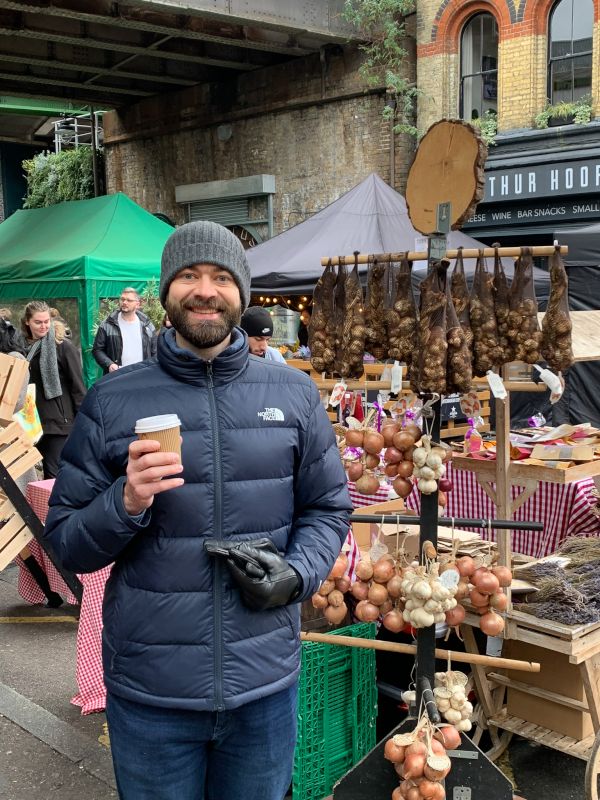 At a Farmer's Market in London