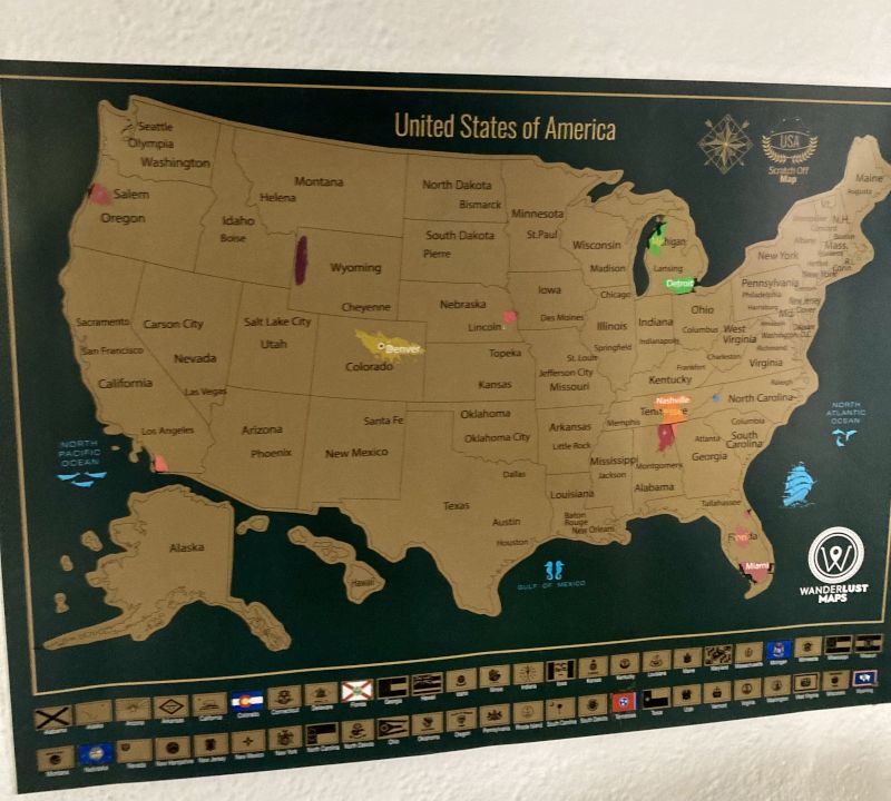 Our Travel Scratch Board