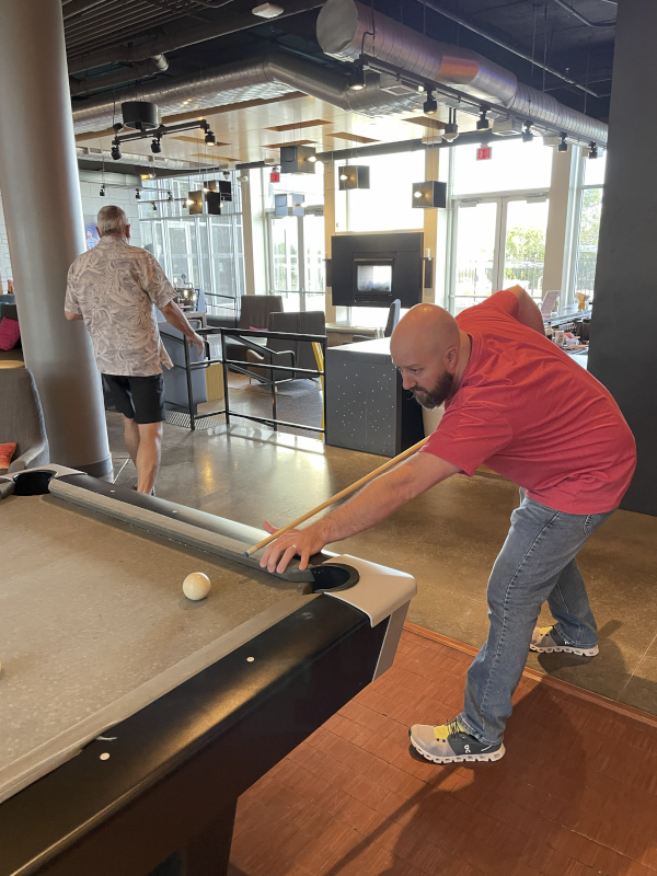 Playing Pool With Family