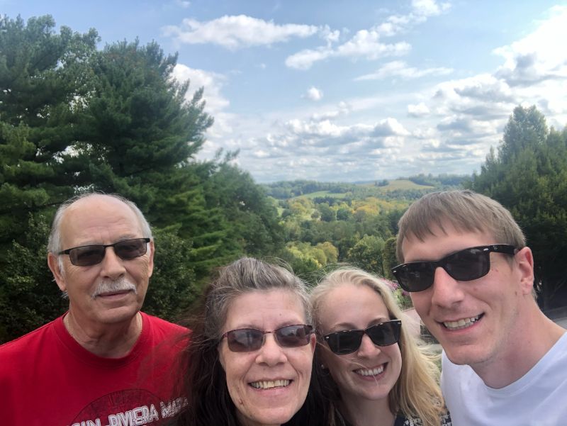 Spending time with Zach's Parents