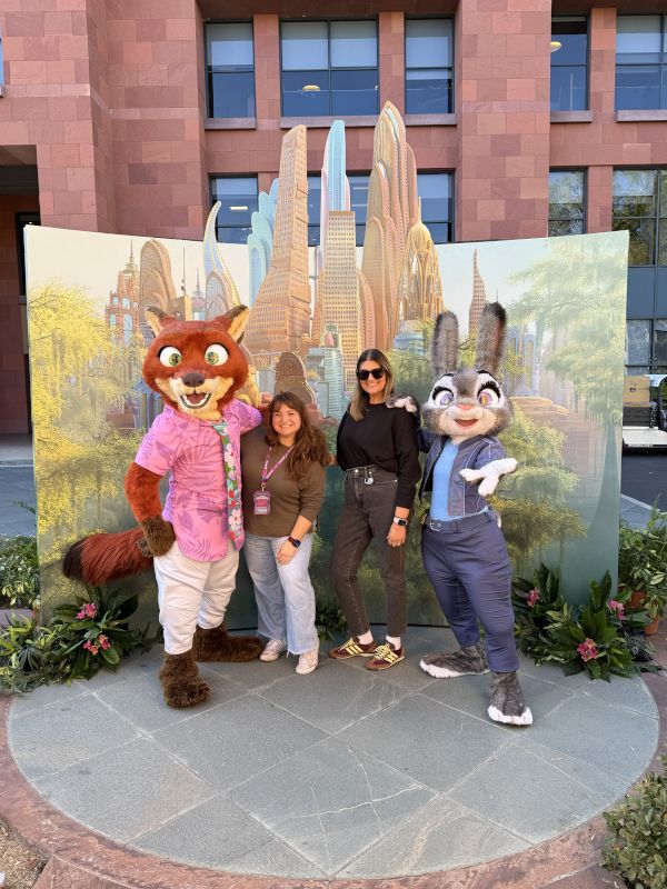 With Coworkers at a Work Event