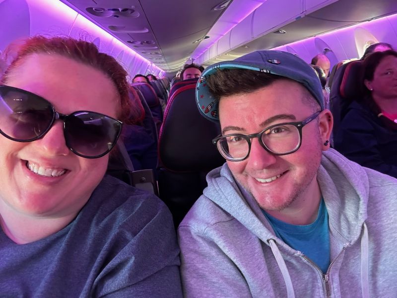On the Plane to Savannah, GA