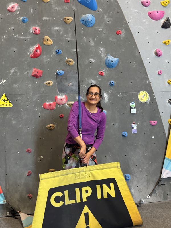 Urvashi after Rock Climbing