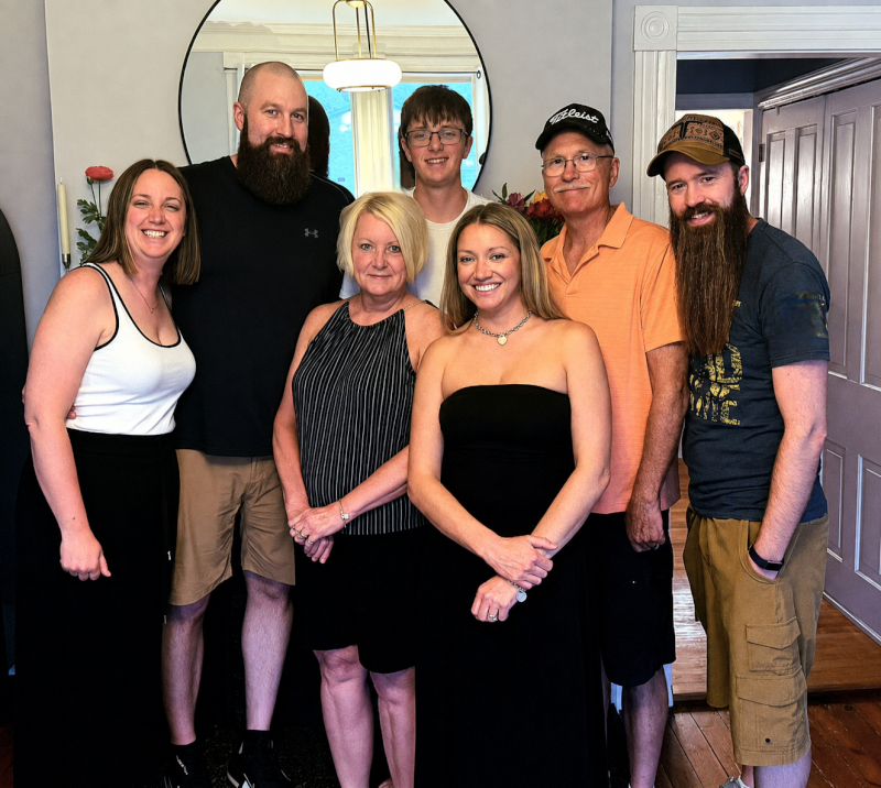 With Kevin's Family