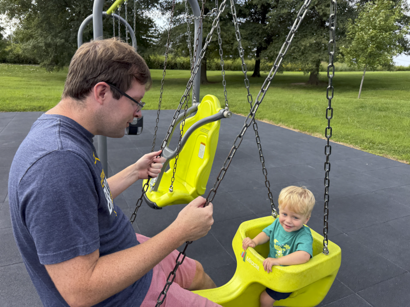 Kyle and Connor Swinging