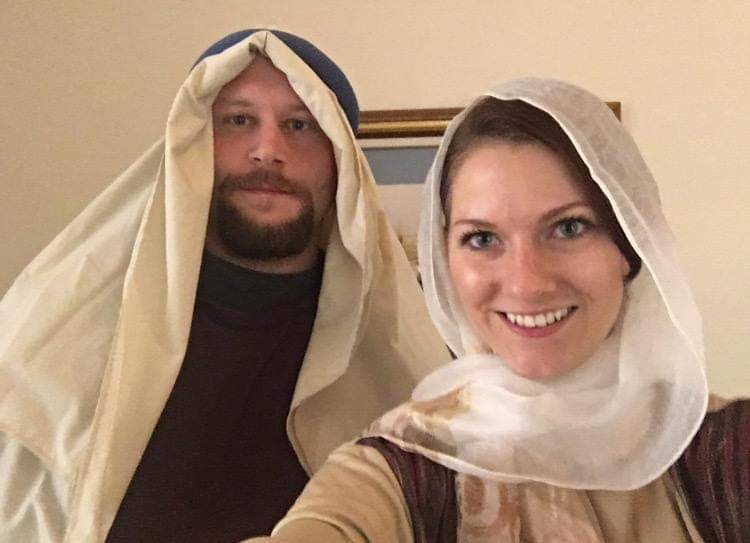 Playing Joseph & Mary for a Church Skit