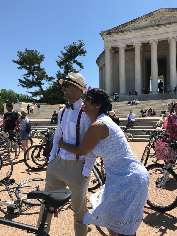 Dress Up Bike Ride Around City Monuments