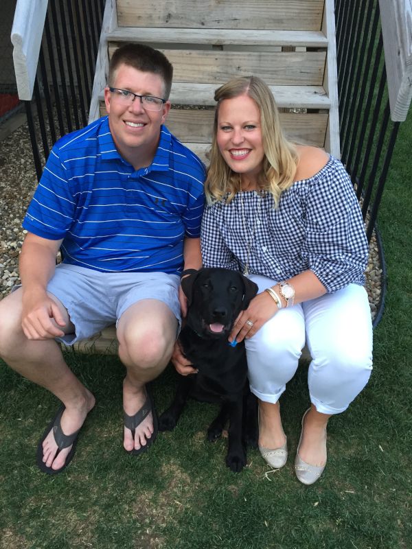 Family Pic with Our Pup, Chief
