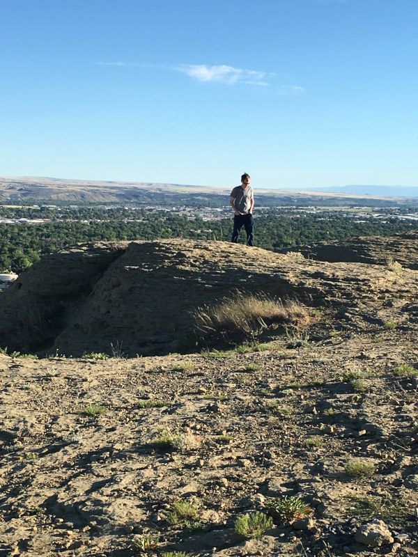 Matt Hiking the Rims