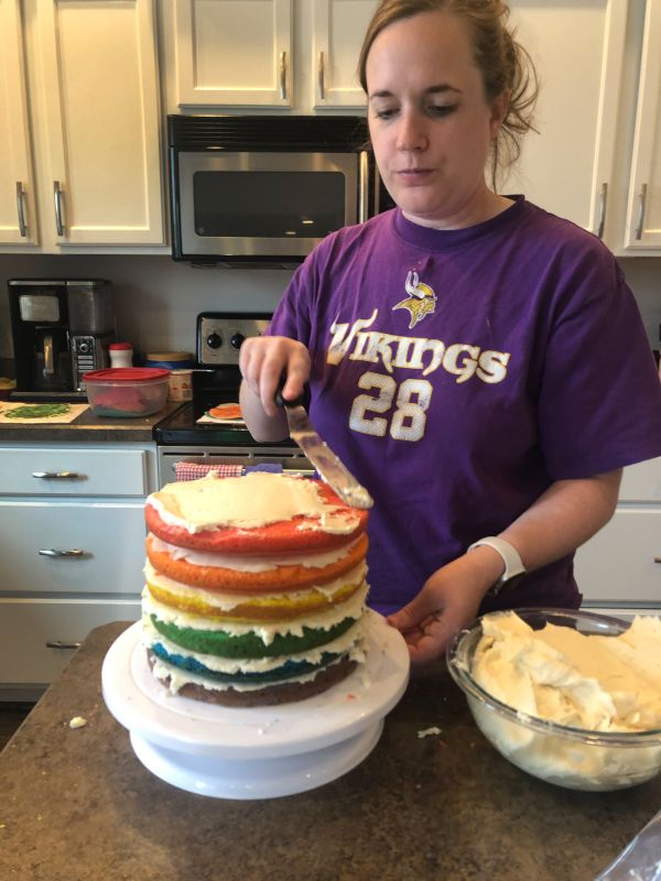 Making Olivia's Birthday Cake