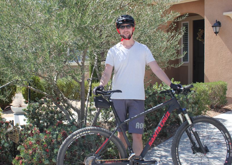 Taylor Ready for a Bike Ride