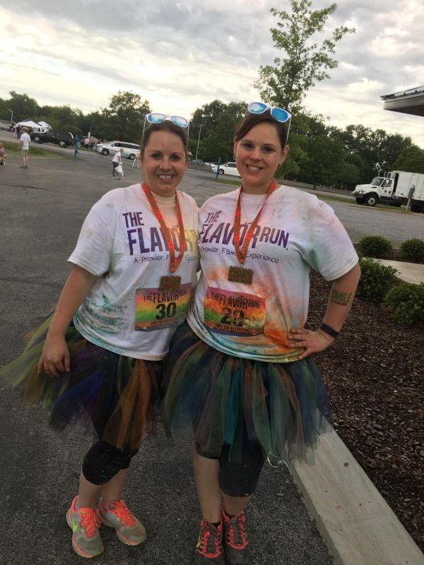 Stacie & Her Sister After a 5K