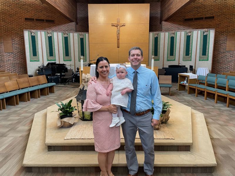 In Omaha for Niece's Baptism (We Are Godparents!)