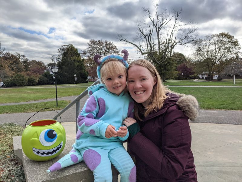 Kate Loved Her Monsters Inc. Themed Halloween Costume!