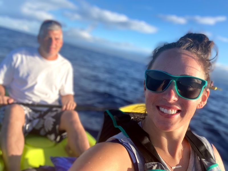 Rachel & Her Dad Kayaking
